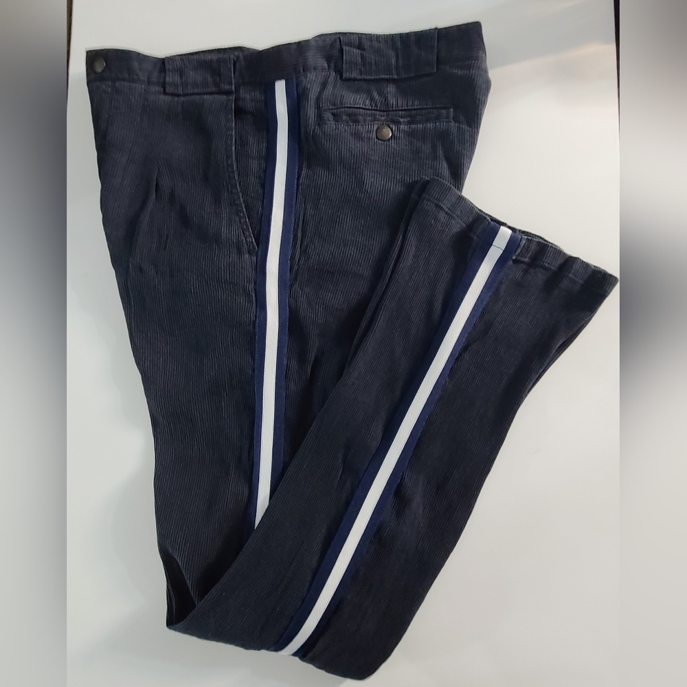 Emporio Armani Mens Sz 38 Blue Pants Single Pleated Street Fashion Outdoor Wear